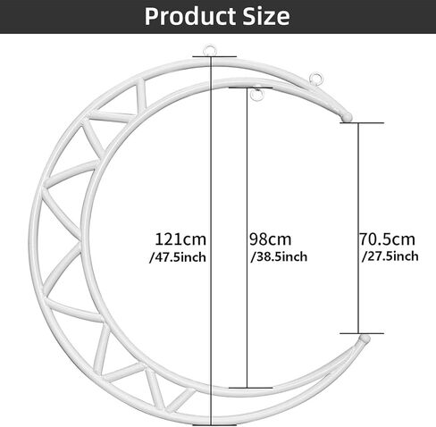 مجموعة حلقات هوائية على شكل قمر ليرا من PRIOR FITNESS، معدات حلقات هوائية بيضاء كلاسيكية مع أجهزة تزوير كاملة، مجموعة حلقات هوائية للياقة البدنية في السيرك، حبال طوقية يوجا جوية للمنزل، صالة الألعاب الرياضية، النادي in Kuwait