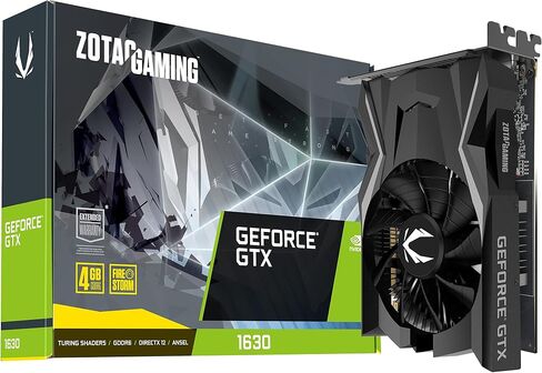 بطاقة رسومات للألعاب ZOTAC GeForce GTX 1630 4GB GDDR6 بسرعة 12 جيجابت في الثانية 64 بت، مضغوطة للغاية، ZT-T16300F-10L in Saudi Arabia