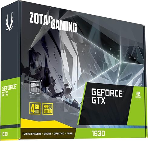 بطاقة رسومات للألعاب ZOTAC GeForce GTX 1630 4GB GDDR6 بسرعة 12 جيجابت في الثانية 64 بت، مضغوطة للغاية، ZT-T16300F-10L in Saudi Arabia