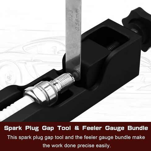 Kingson Universal Spark Plug Gap Tool with Feeler Gauge Compatible with Most 10mm 12mm 14mm 16mm Spark Plugs in Saudi Arabia