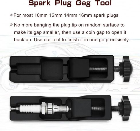 Kingson Universal Spark Plug Gap Tool with Feeler Gauge Compatible with Most 10mm 12mm 14mm 16mm Spark Plugs in Saudi Arabia