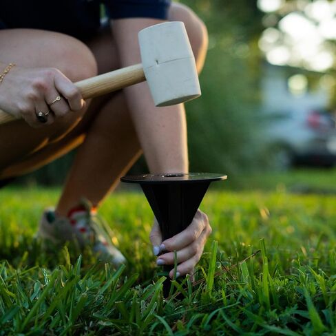 Rukket Driveway Guard Adjustable Barricade Net with Removeable Ground Stakes, Portable Barrier Netting for Sports, Keep Basketballs from Rolling Into The Street in Kuwait