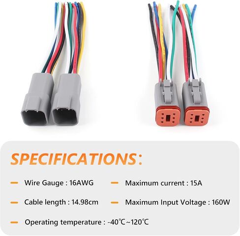مجموعة موصلات Newdeli DT Deutsch 338 قطعة، 2 3 4 6 8 12 دبوس موصل كهربائي مقاوم للماء IP67 مع أداة إزالة اختيار اتصالات صلبة وأداة تجعيد ألمانية (14-20AWG) مجموعة ملحقات إصلاح السيارات in Saudi Arabia