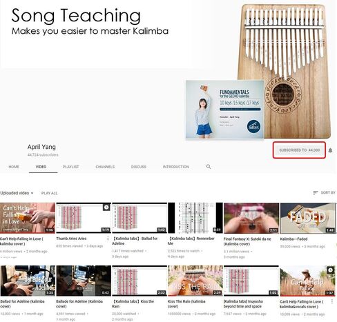 Gecko Kalimba Thumb Piano 17 Keys, Mahogany Wood Portable Mbira Sanza Finger Piano Mini, with Tune Hammer and Songbook, Musical Inruments for Kids Adult Beginners in Saudi Arabia