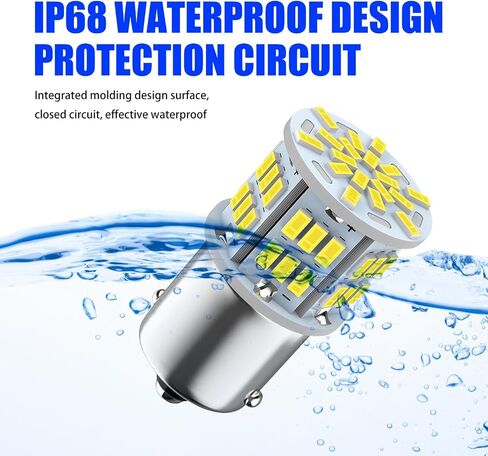 Pack-2 1157 مصباح خلفي لفرامل السيارة، اتصال مزدوج 3014-54SMD رقاقة استبدال لمبة الإضاءة فائقة السطوع، ملحقات لمبة الإضاءة العالمية 1157 7528 2357 2057 BAY15D (الضوء الأبيض) in Saudi Arabia