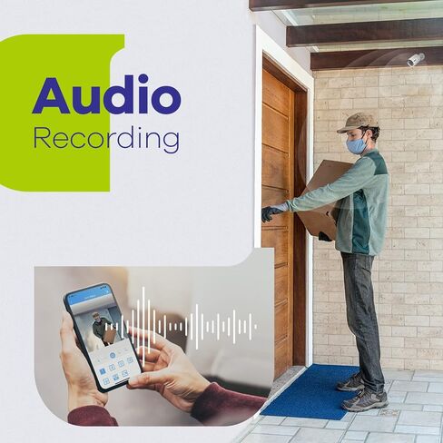 SANNCE 8CH 4K PoE CCTV System with 4 * 3MP Outdoor Security IP Camera, Audio Recording, Metal Casing, P2P, Motion Alert and Screenshot, NO HDD in Saudi Arabia
