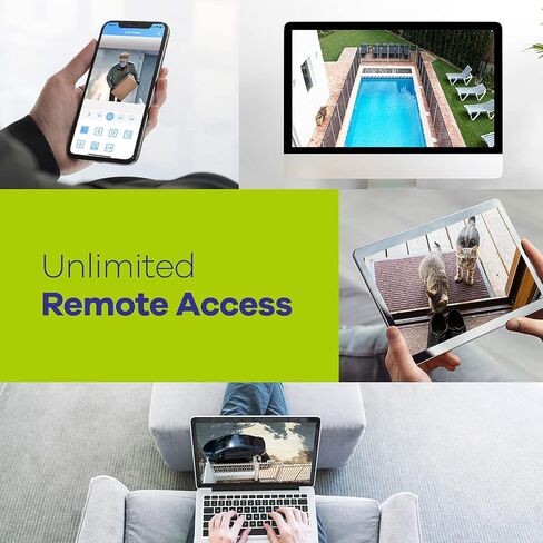 SANNCE 8CH 4K PoE CCTV System with 4 * 3MP Outdoor Security IP Camera, Audio Recording, Metal Casing, P2P, Motion Alert and Screenshot, NO HDD in Saudi Arabia