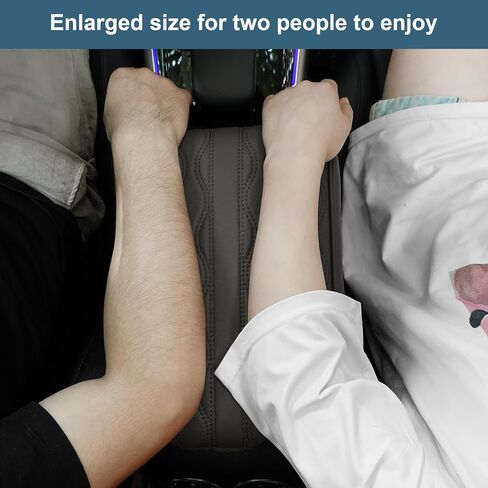 غطاء وحدة التحكم المركزية للسيارة، غطاء مسند ذراع من الجلد من الإسفنج الذكي للسيارة، واقي غطاء وحدة التحكم الوسطى، وسائد وسادة مسند الذراع لسيارات الدفع الرباعي/السيدان/المركبة (بني)، QCFS-954536 in Kuwait