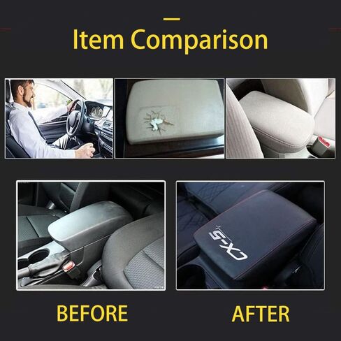 Car Armrest Cover for Mazda CX-5 Armrest Seat Box Cover Interior Accessories Armrest Box Mat for Mazda CX5 2017 2018 2019 2020 2021 2022 2023 Interior Decor Accessorie in Kuwait
