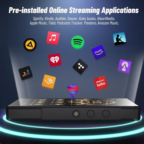 Luoran 3+96GB MP3 Player with Bluetooth,Supports APK Downloaded,5000mAh Battery Pre-Installed Spotify,Audible, and 5.0'' 720 * 1280 IPS, MTK8 Core, CNC Aluminum Housing up to 1TB in Kuwait