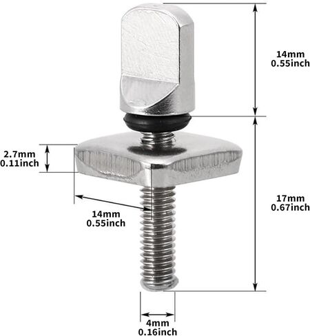 3 Pieces Surfboard Fin Screws, Surfing Accessories No Tool Stainless Steel Fin-Screw，SUP Center Fin Adapters Surfing Accessories in Kuwait