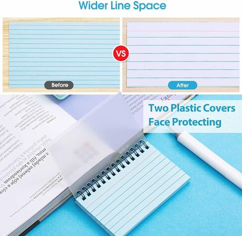 400 Pcs Premium Index Cards, 3 x 5 Inch Multicolor Learning Card, Double-sided Available Note Cards, Multicolor Paper Ring Index Card Note Taking Paper for Studying, School, Memory in Kuwait