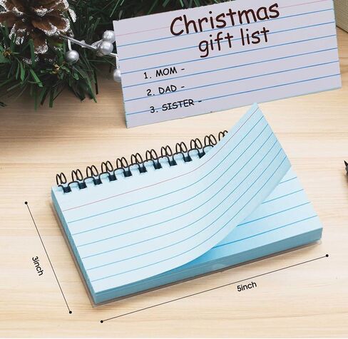 400 Pcs Premium Index Cards, 3 x 5 Inch Multicolor Learning Card, Double-sided Available Note Cards, Multicolor Paper Ring Index Card Note Taking Paper for Studying, School, Memory in Kuwait