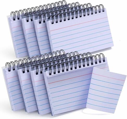 400 Pcs Premium Index Cards, 3 x 5 Inch Multicolor Learning Card, Double-sided Available Note Cards, Multicolor Paper Ring Index Card Note Taking Paper for Studying, School, Memory in Kuwait