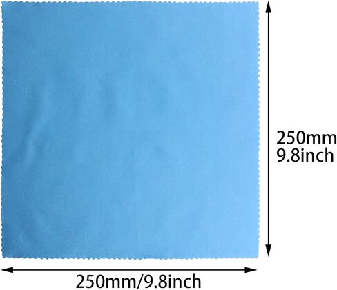 3PCS Musical Instrument Cleaning Polishing Cloth Guitar Cleaning Cloth Violin Cleaning Cloth for Musical Instrument Guitar Violin Piano Clarinet, Blue in Saudi Arabia