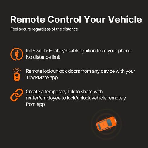 TrackmateGPS DASH T11 متعقب مركبات السيارات، تتبع في الوقت الحقيقي، منع السرقة، قفل/فتح الباب، بدون عقد، مثالي لشاحنات أساطيل السيارات، دعم الولايات المتحدة، تقارير متقدمة، تطبيق iOS وGoogle Play، 4G LTE in Saudi Arabia