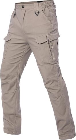 MANSDOUR Men's Cotton Hiking Tactical Pants Lightweight Stretch Military Combat Cargo Work Pants in Saudi Arabia