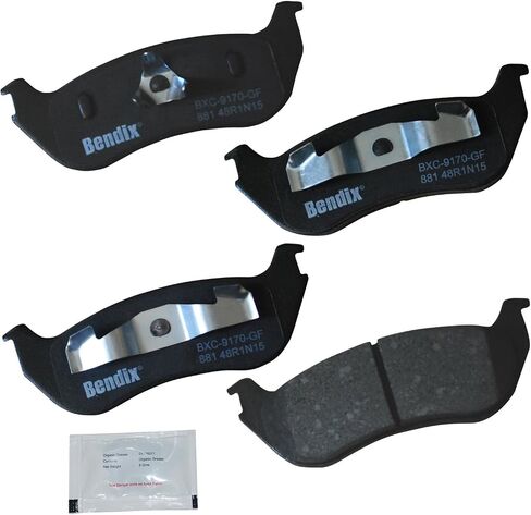 Bendix Priority 1 Ceramic Rear Disc Brake Pad Set for Cadillac CTS 2014-2008, SRX 2016-2010, Chevrolet Camaro 2015-2010, Saab 9-4X 2011 - (CFC1337) in Saudi Arabia