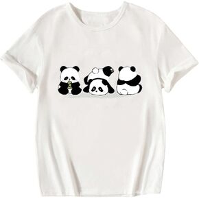 WDIRARA Girl's Strawberry T Shirt Graphic Tee Cute Crewneck Short Sleeve Top
