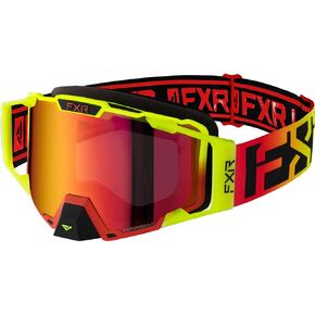 FXR Pilot Snow Goggle Outriggers Low-Profile Anti Fog Scratch Lens Ignition - Bronze HD/Inferno - One Size