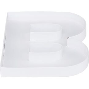 8" Small Baby Fillable Cardboard Letter Shaped Paper Mache Cutouts for Baby Shower Candy Charcuteire Party Decor