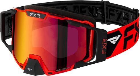 FXR Pilot Snow Goggles Outriggers عدسة Regalia مضادة للضباب والخدش - برونزية HD/Inferno - مقاس واحد in Kuwait