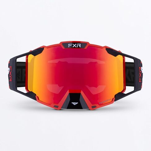 FXR Pilot Snow Goggles Outriggers عدسة Regalia مضادة للضباب والخدش - برونزية HD/Inferno - مقاس واحد in Kuwait