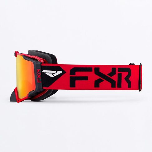 FXR Pilot Snow Goggles Outriggers عدسة Regalia مضادة للضباب والخدش - برونزية HD/Inferno - مقاس واحد in Kuwait