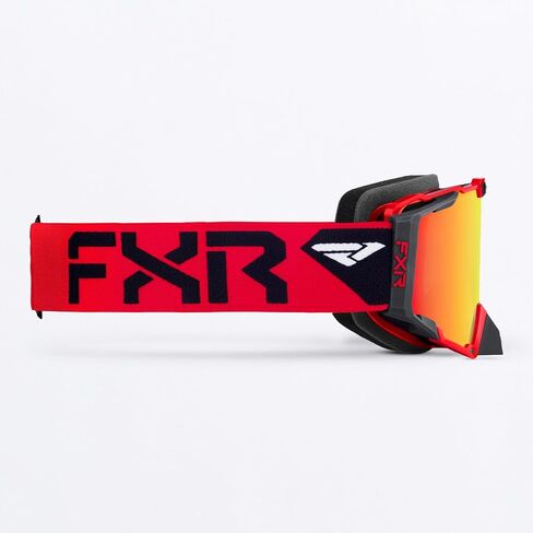 FXR Pilot Snow Goggles Outriggers عدسة Regalia مضادة للضباب والخدش - برونزية HD/Inferno - مقاس واحد in Kuwait