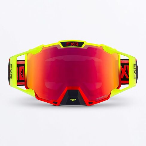 FXR Pilot Snow Goggles Outriggers عدسة Regalia مضادة للضباب والخدش - برونزية HD/Inferno - مقاس واحد in Kuwait