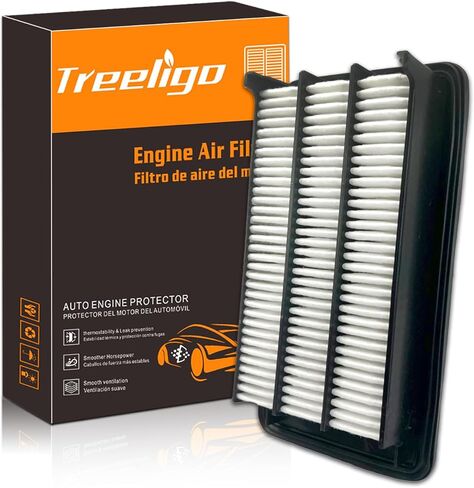 فلتر هواء المحرك CA11113، بديل لـ Civic 1.8L L4 Gas 2012-2015 Acura ILX Base 2.0L L 4 2013-2015، يوفر حماية للفلتر تصل إلى 12 شهرًا/12000 ميل in Kuwait