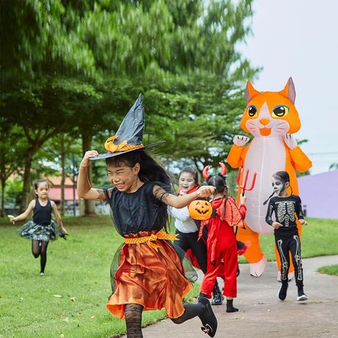 زي القطة القابل للنفخ من M MH ZONE للبالغين (الأطفال) أزياء الهالوين المضحكة التنكري الخيالي in Kuwait