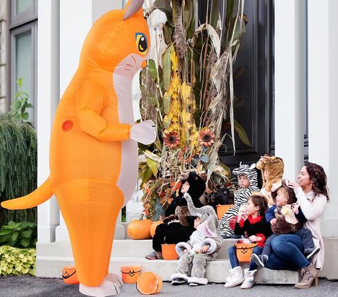 زي القطة القابل للنفخ من M MH ZONE للبالغين (الأطفال) أزياء الهالوين المضحكة التنكري الخيالي in Kuwait