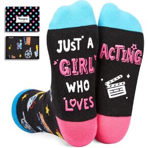HAPPYPOP Horror Movie Gifts for Teen Girls - Scary Horror Gifts for Movie Lovers Women, Horror Socks Movie Night
