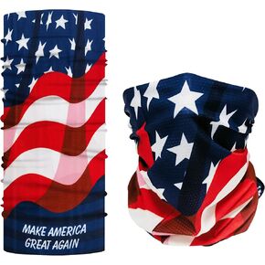 Green Camo Cooling Neck Gaiter UPF 50+ Seamless Bandana, Breathable Mesh Holes Tube Headwear Bandana Headband for Men & Women