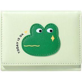 Sunwel Fashion Girls Cute 3D Puppy Mini Wallet Tiny Wallet Cash Pocket Card Holder ID Window Purse for Women (GREEN)