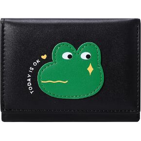 Sunwel Fashion Girls Cute 3D Puppy Mini Wallet محفظة صغيرة للنقود وجيب بطاقة حامل بطاقة الهوية ونافذة المحفظة للنساء (أخضر)