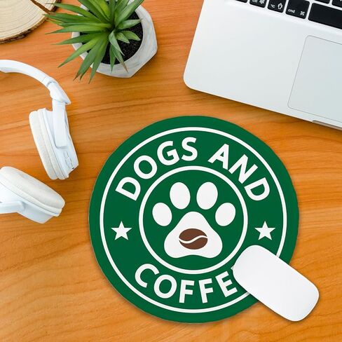 Funny Skeleton Round Mouse Pad, Dead Inside But Caffeinated Mousepad for Desk, Small Mouse Mat with Non-Slip Rubber Base Stitched Edge for Wireless Mouse Gaming Laptop Office Accessories in Kuwait