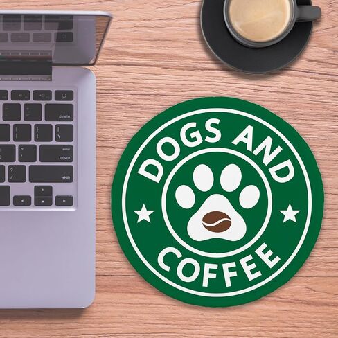 Funny Skeleton Round Mouse Pad, Dead Inside But Caffeinated Mousepad for Desk, Small Mouse Mat with Non-Slip Rubber Base Stitched Edge for Wireless Mouse Gaming Laptop Office Accessories in Kuwait