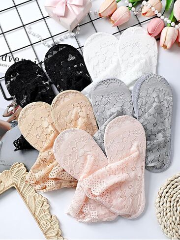 10 Pairs Summer Womens Lace Ankle Socks Transparent Sheer Socks and No Show Lace Socks Sets for Women Girls in Kuwait