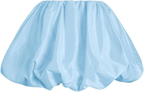 Women's Low Waist Mini Skirt Ruffle Hem A Line Pleated Short Y2K Bubble Skirts in Kuwait