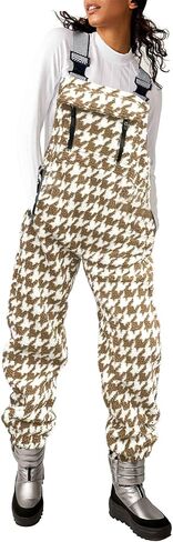 Yousify المرأة الصوف الدافئة وزرة الشتاء غامض قابل للتعديل حزام أفرول فضفاض حللا غير رسمية مع جيوب in Kuwait