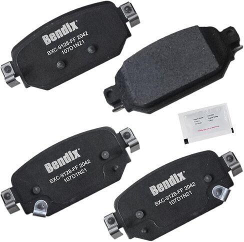 Bendix Priority 1 Ceramic Rear Disc Brake Pad Set for Ford Expedition 2017-2007, Lincoln MKT 2013, MKT 2015, Navigator 2017-2007 - (CFC1279) in Saudi Arabia