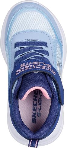 Skechers Girls SOLA Glow Sneaker, Grey/LightPink, 10 Toddler in Saudi Arabia