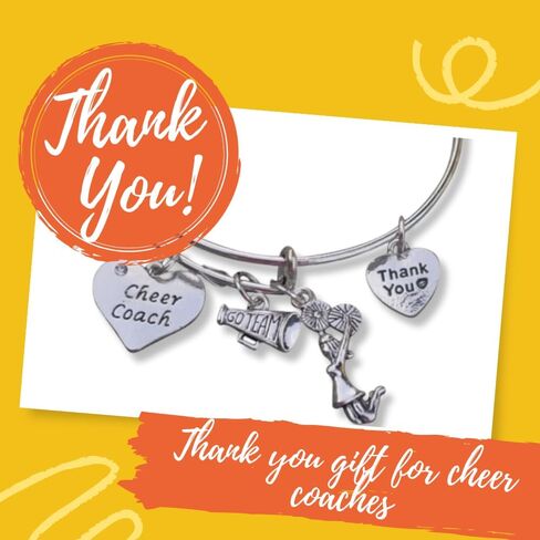 Infinity Collection - Cheer Bracelet- Adjustable Charm Bangle Bracelet- Cheer Jewelry - Gift For Cheerleaders & Cheer Coaches in Saudi Arabia
