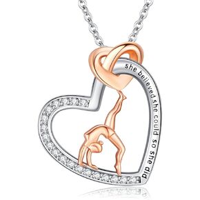 LES OSEWA Volleyball Necklace Gifts for Women Teen Girls Sterling Silver Volleyball Pendant Sports Inspirational Jewelry Motivational Gifts for Team Volleyball Players in Kuwait