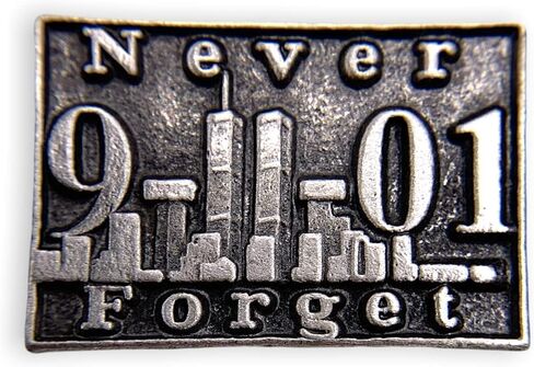 9-11-01 Never Forget Pin in Saudi Arabia