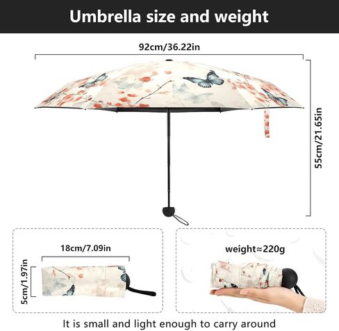 Mini Travel Umbrellas for Rain Daisy Flower Bees, Small Umbrella Compact Waterproof Anti-UV Protection Lightweight Portable in Saudi Arabia