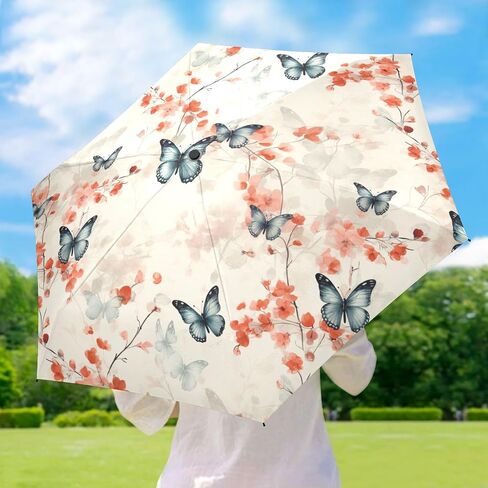 Mini Travel Umbrellas for Rain Daisy Flower Bees, Small Umbrella Compact Waterproof Anti-UV Protection Lightweight Portable in Saudi Arabia