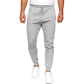 JIHUILAI Mens Sweatpants Fleece Active Workout Jogger Pants Slim Fit Bottom Sweatpants S-3XL